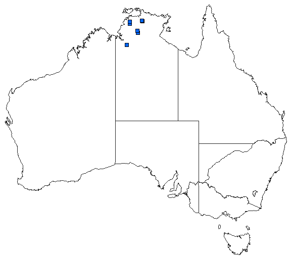 Australian distribution of Eurysticta coomalie