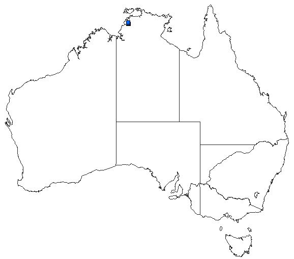 Australian distribution of Nososticta mouldsi