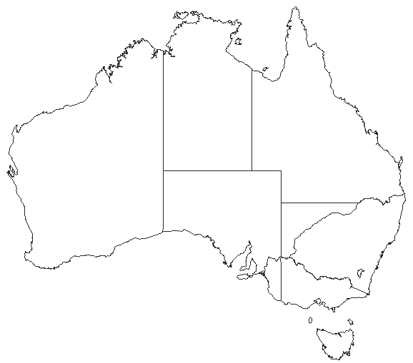 Australian distribution of Metaphya tillyardi